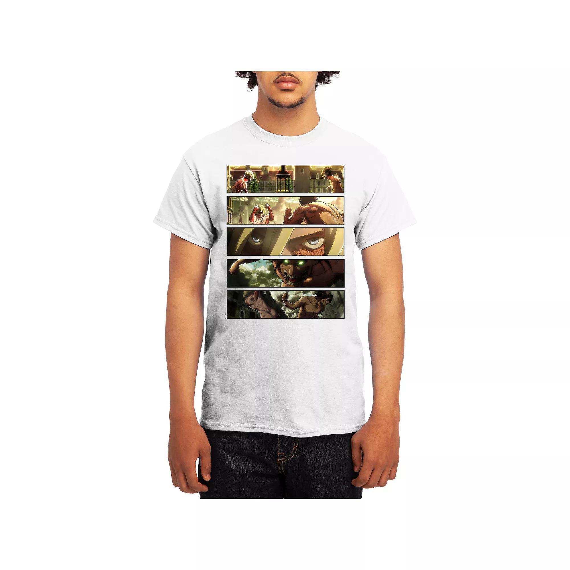 Mens Attack on Titan Battle Titans Full Color Graphic Tee Product Image