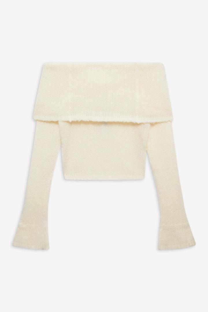 Aspen Knit Top — Ivory Product Image