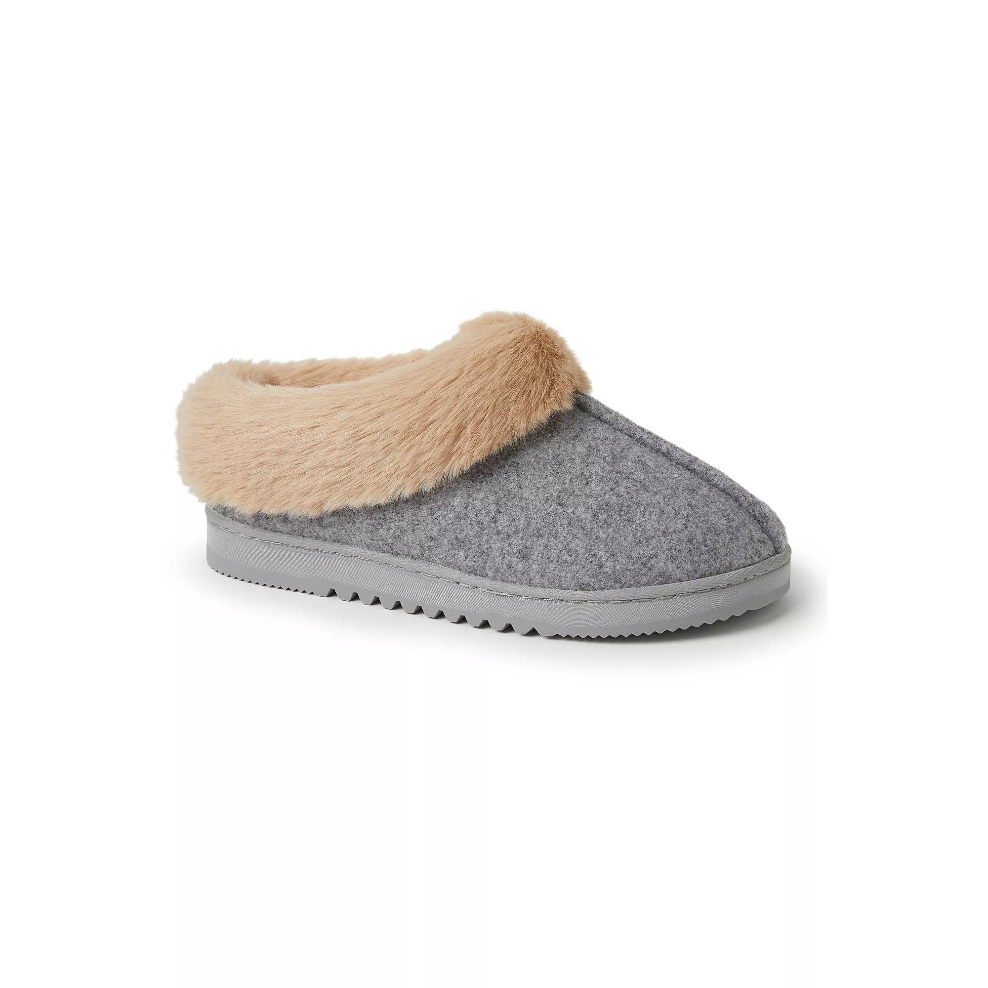 Dearfoams Chloe Soft Knit Womens Clog Slippers Light Grey Product Image