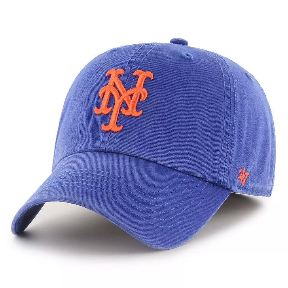 Men's '47 Royal New York Mets Franchise Logo Fitted Hat, Size: Medium, Blue Product Image