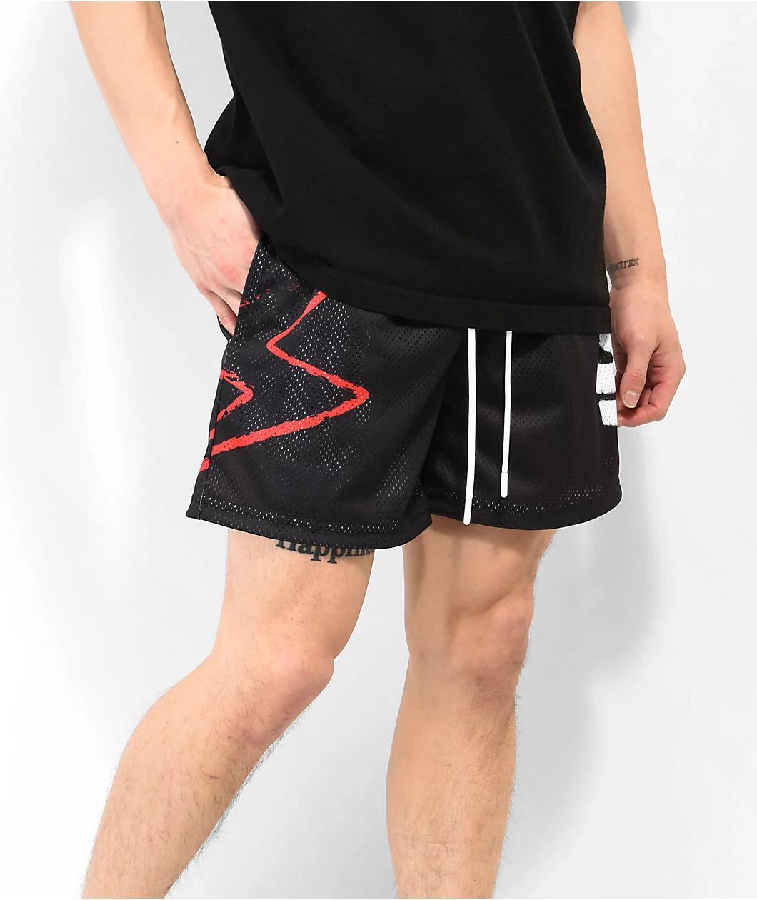 AMP Anarchy Black Mesh Shorts Product Image