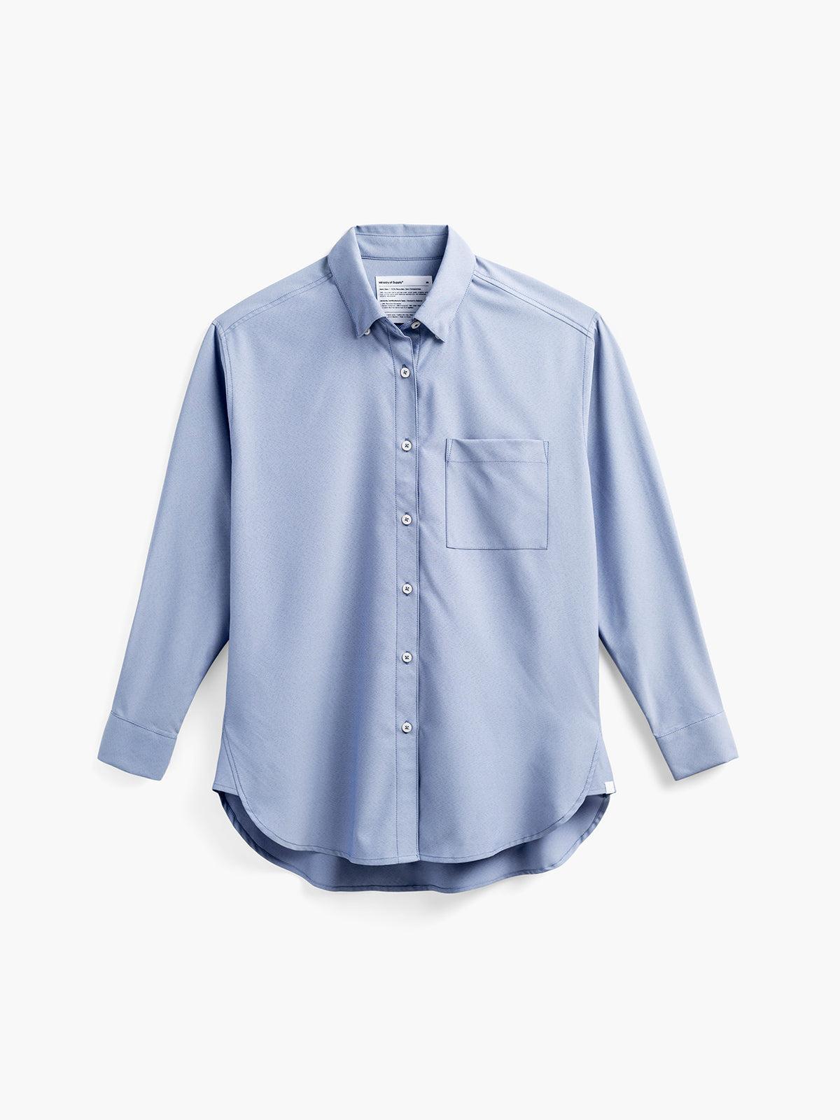 Women's AeroZero Oversized Shirt - Denim Blue End on End Female Product Image