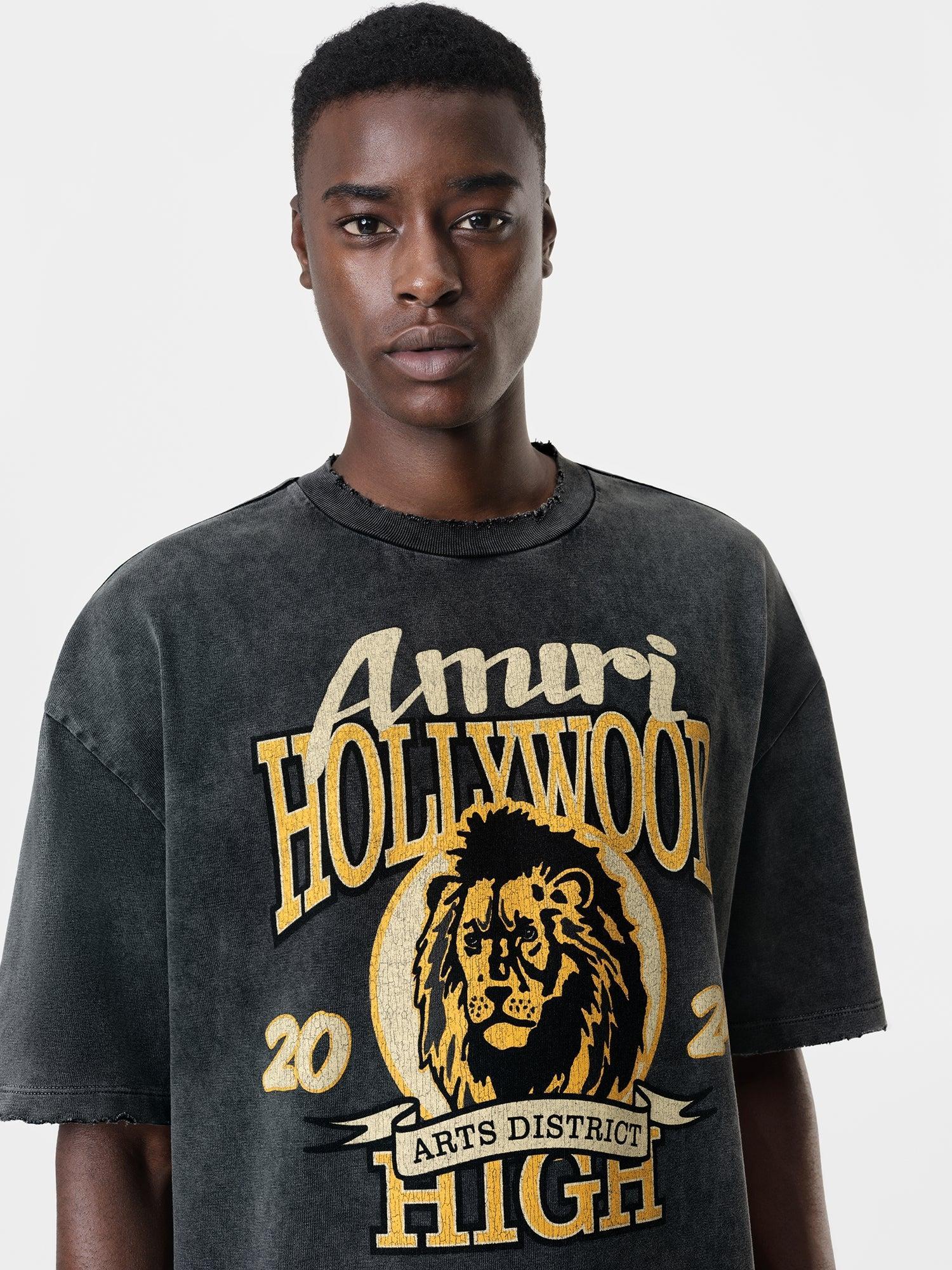 AMIRI HIGH LION SKATER TEE - Black Product Image