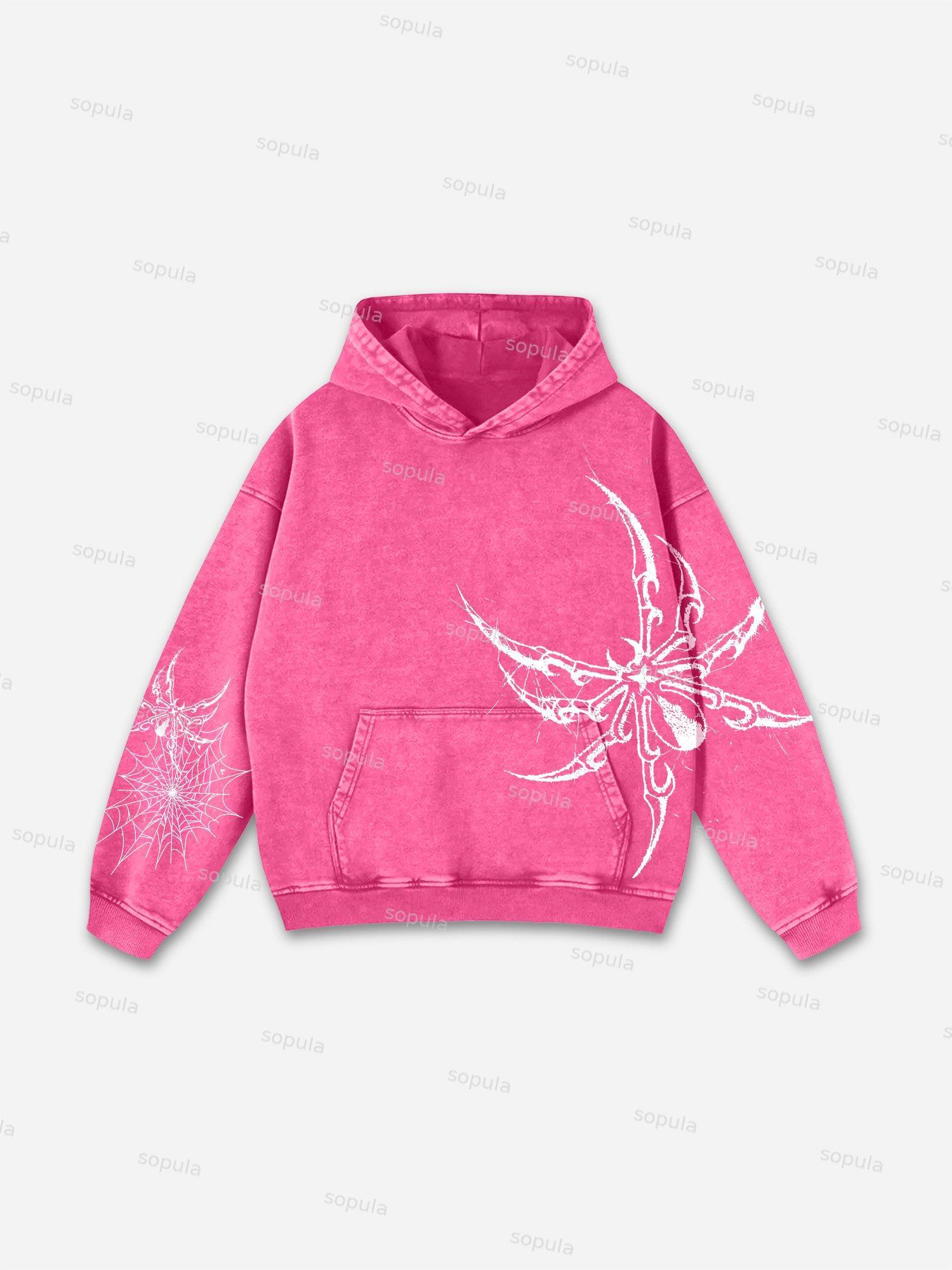 Sopula Child Of God Print Acid Washed Hoodie Product Image
