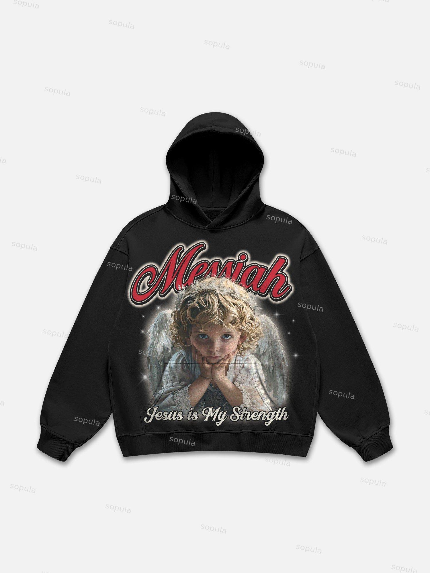 Messiah Jesus Is My Strength Graphic Hoodie Product Image
