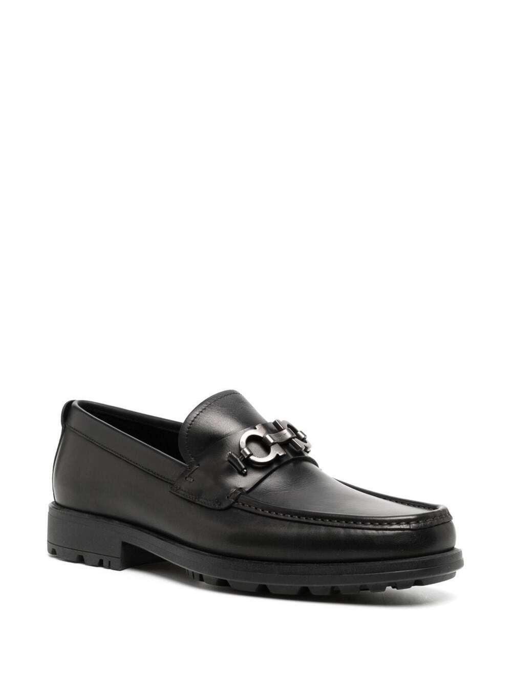 FERRAGAMO Classic Leather Moccasin In Black Product Image