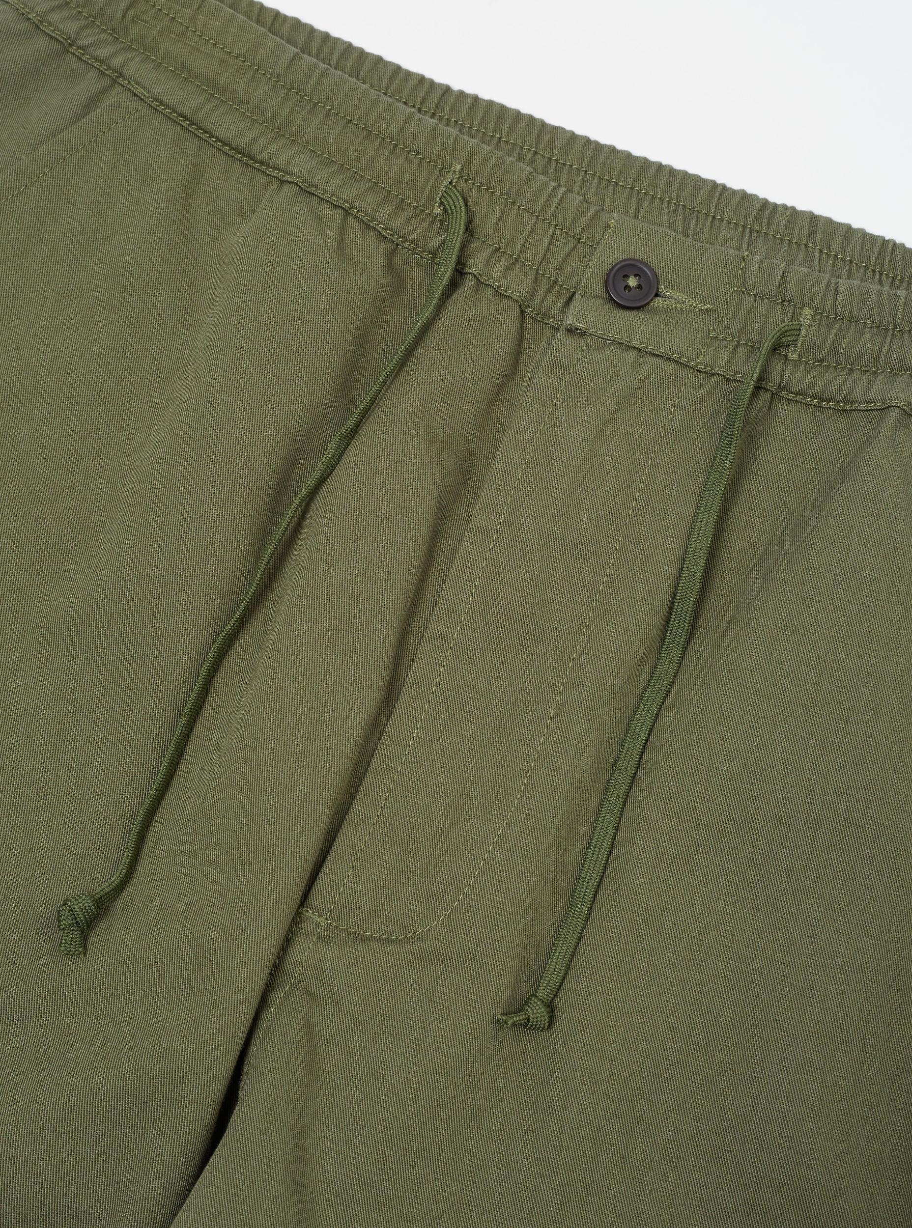Universal Works Hi Water Trouser in Light Olive Twill Product Image