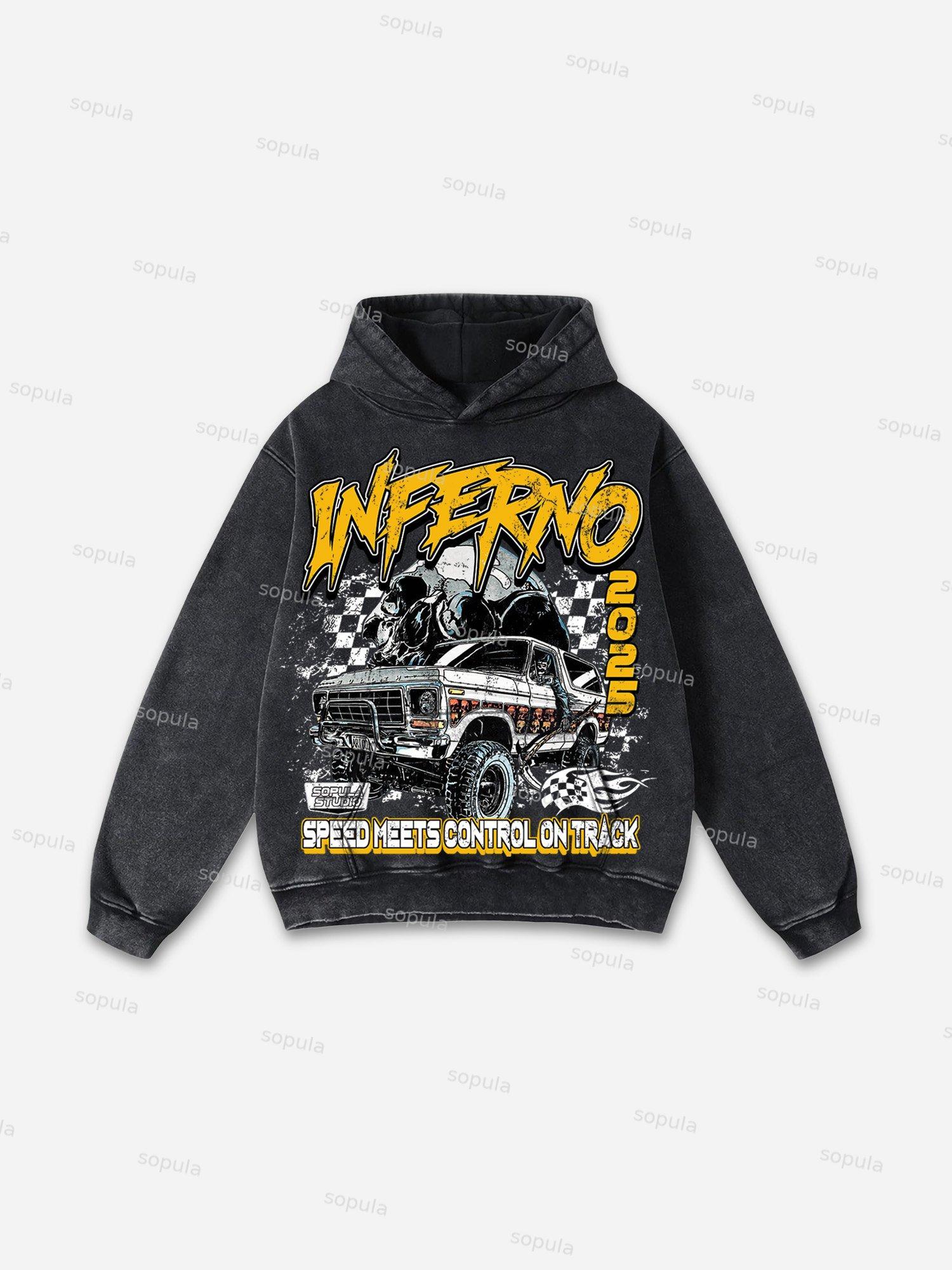 Men's Vintage Street Over Matter Graphic Washed Hoodie Product Image
