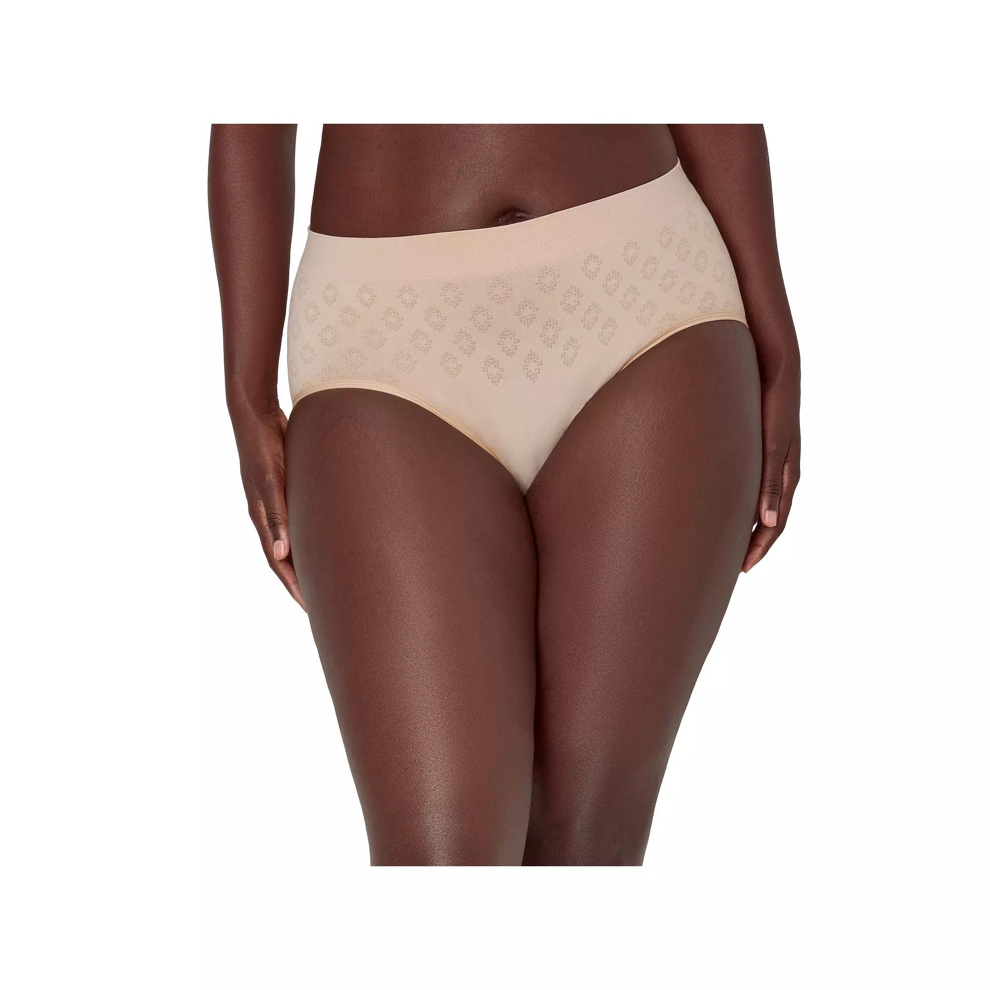 Women's Bali® Light Leak & Period Protection Brief Underwear DFSLB1, Size: XL, Brown Product Image