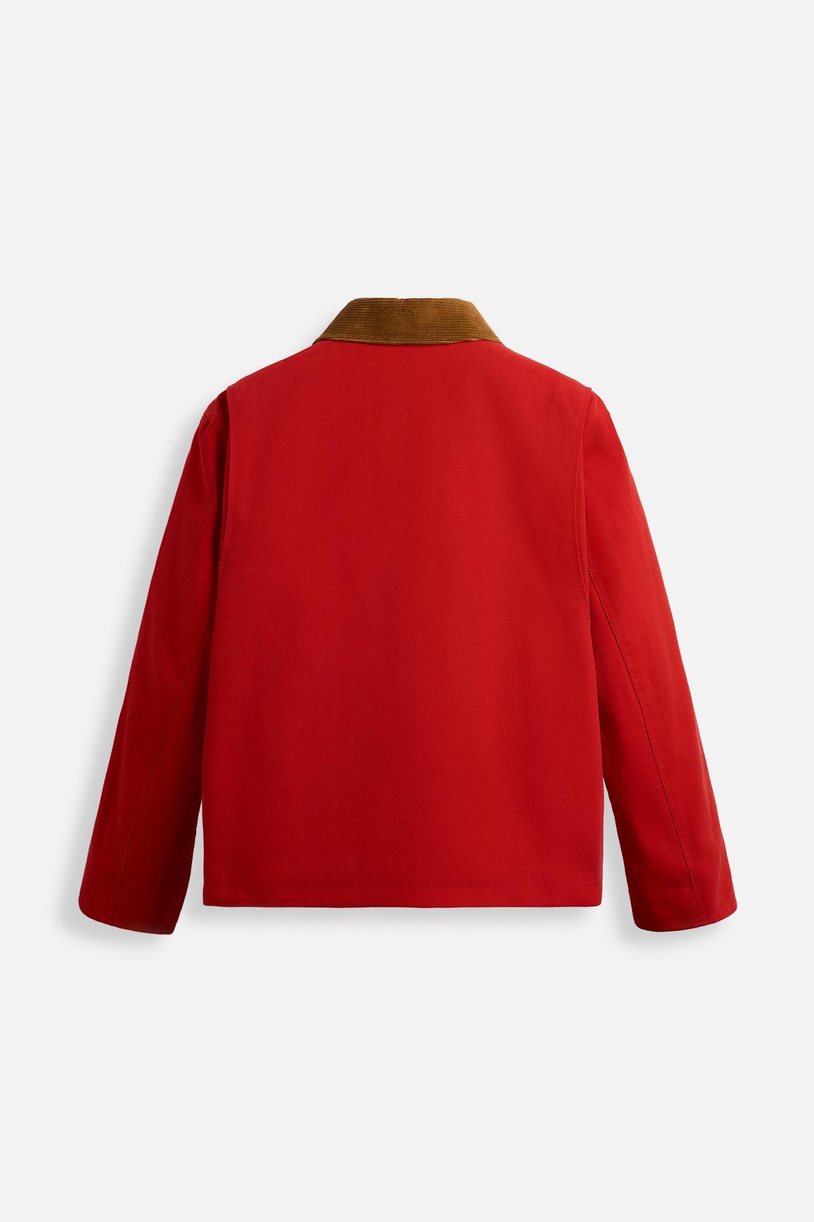 CONTRASTING COLLAR JACKET Product Image