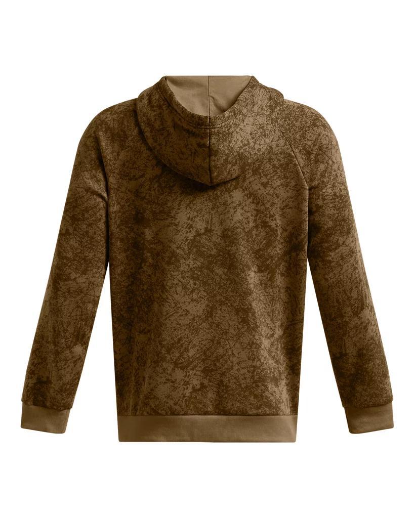 Men's Under Armour Rival Fleece Tech Camo Hoodie, Size: Small, Coyote Product Image