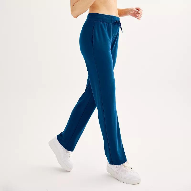 Women's Tek Gear® French Terry Open Hem Pant, Size: XS, Ostego Bay Product Image