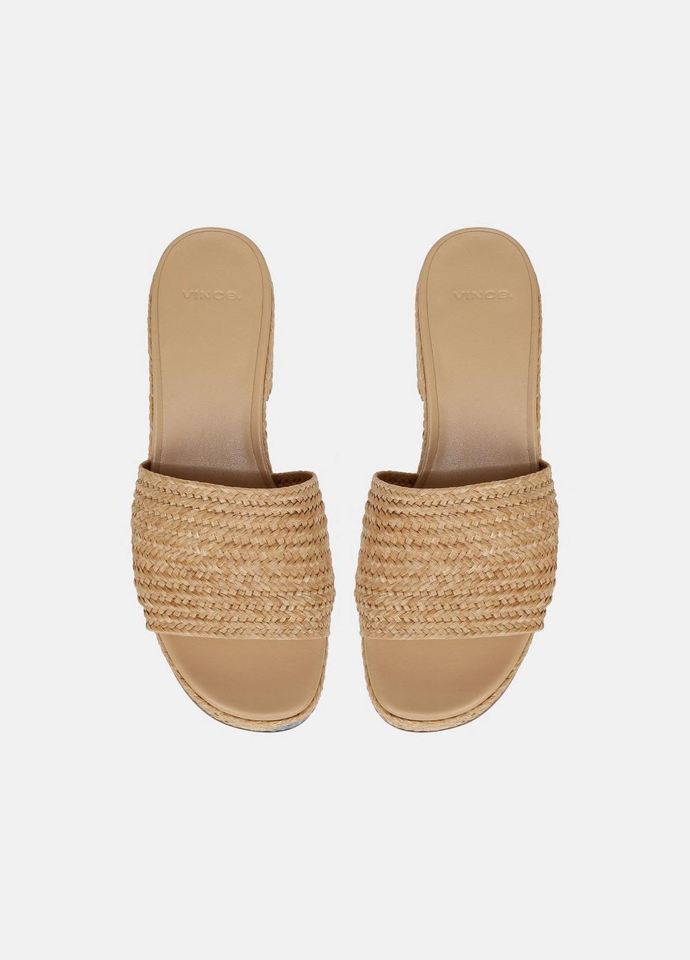 Margo Raffia Heeled Espadrille Slide Product Image