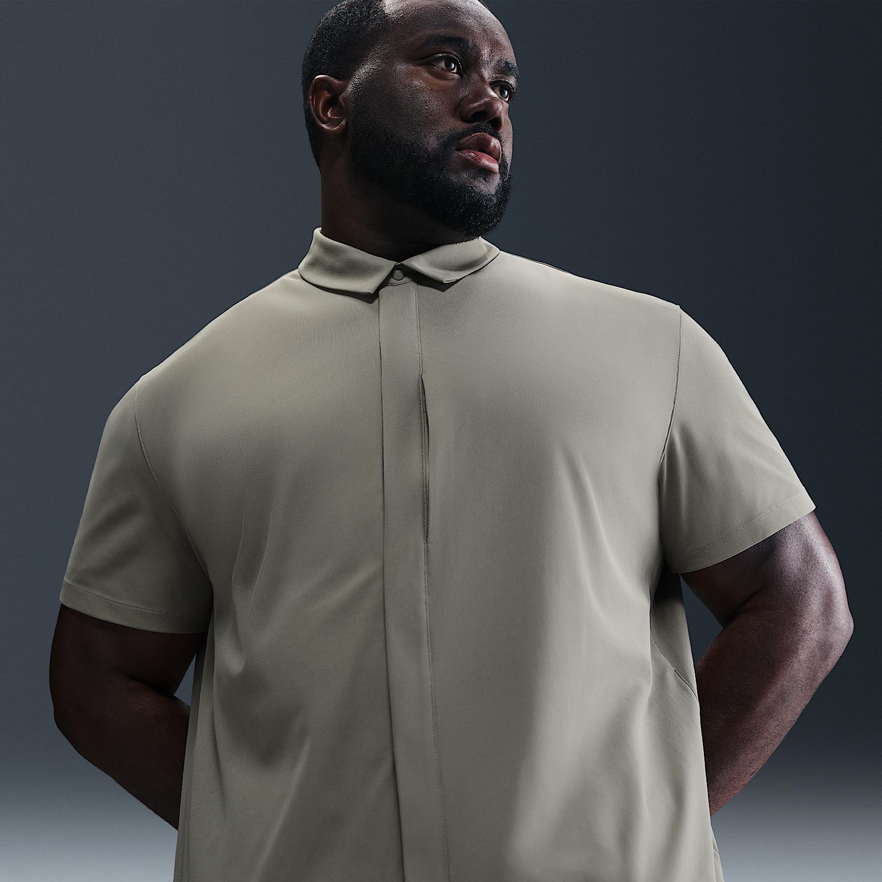 Nike Men's 24.7 PerfectStretch Dri-FIT Short-Sleeve Snap-Down Top Product Image