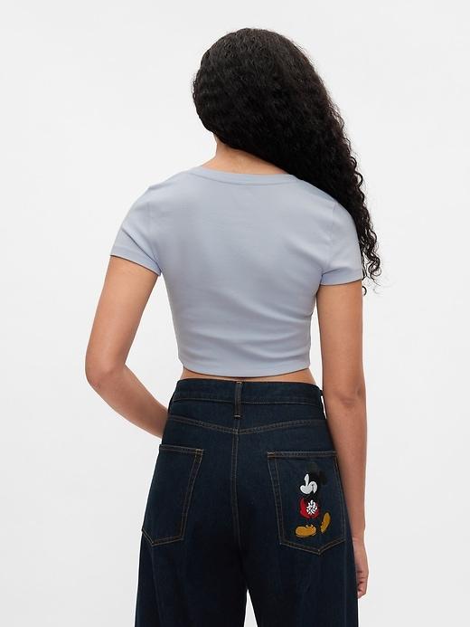 Gap × Disney Cropped Crewneck T-Shirt Product Image