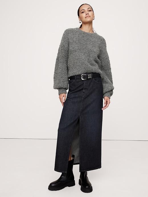 Alpaca-Wool Bouclé Sweater Product Image