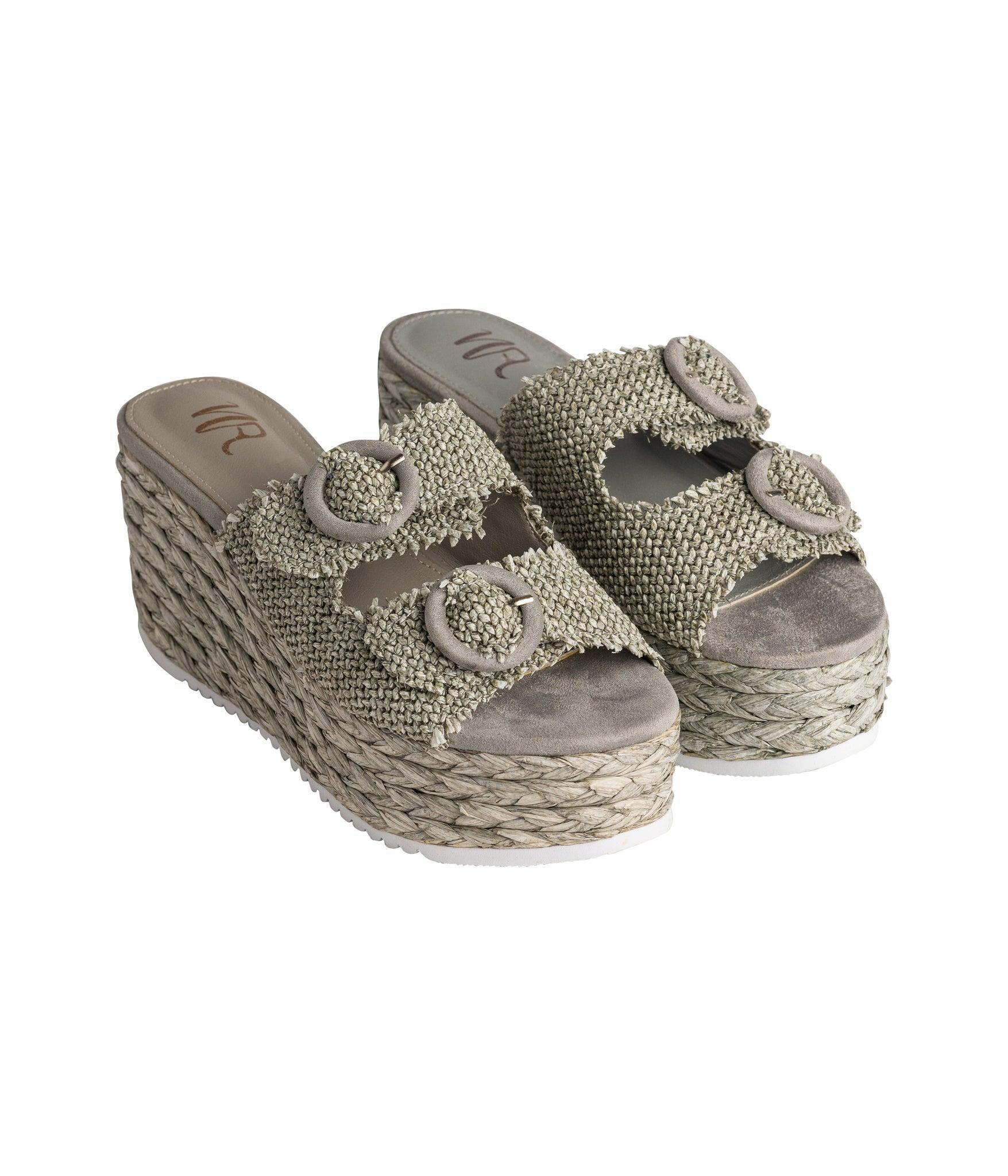 Eriwen Buckle Wedge in Teal (Online Exclusive) Product Image