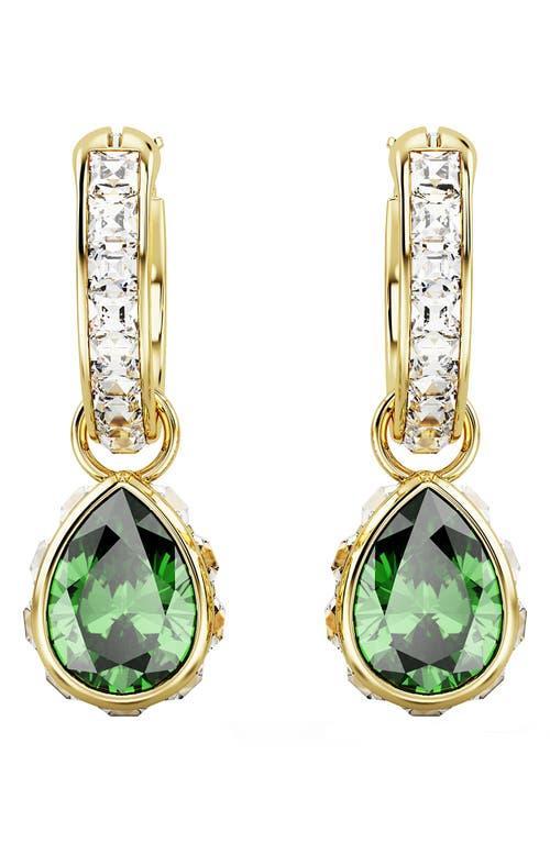Stilla Gold-Tone Mix-Cut Crystal Hoop Earrings Product Image