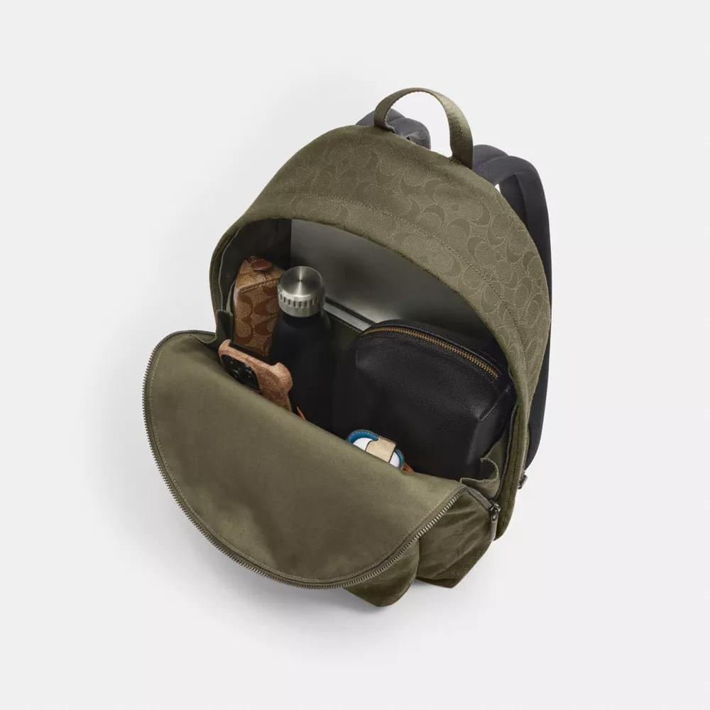 Hall Backpack In Signature Jacquard Product Image