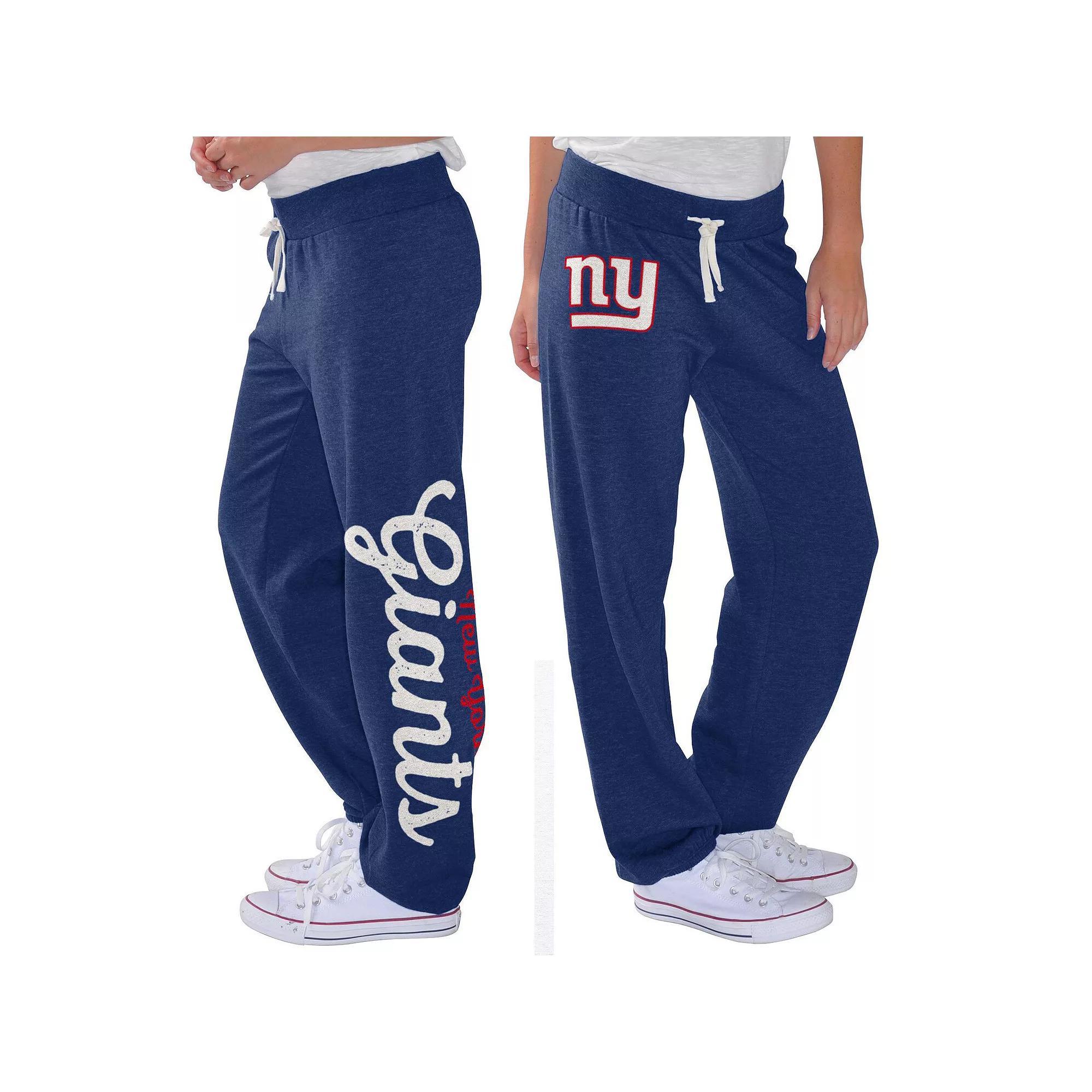 Women's G-III 4Her by Carl Banks Royal New York Giants Scrimmage Fleece Pants, Size: Large, Blue Product Image