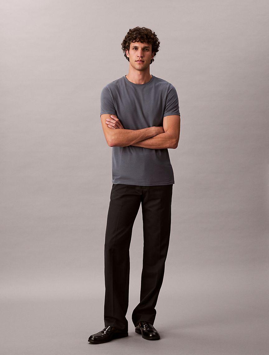 Calvin Klein Mens Modal Pique Classic T-Shirt - Beige Product Image