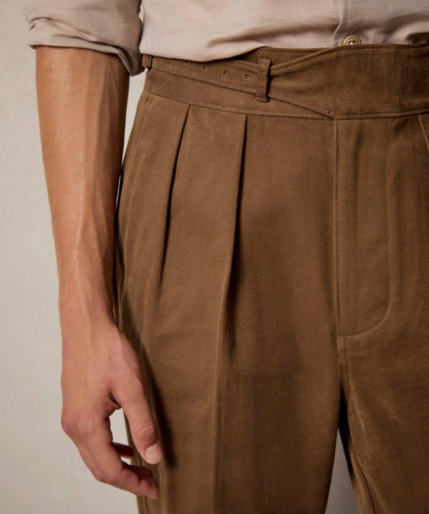 Italian Brushed Cotton Gurkha Trouser Product Image