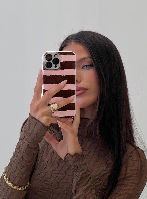 Easten Iphone Case Pink Stripe Product Image