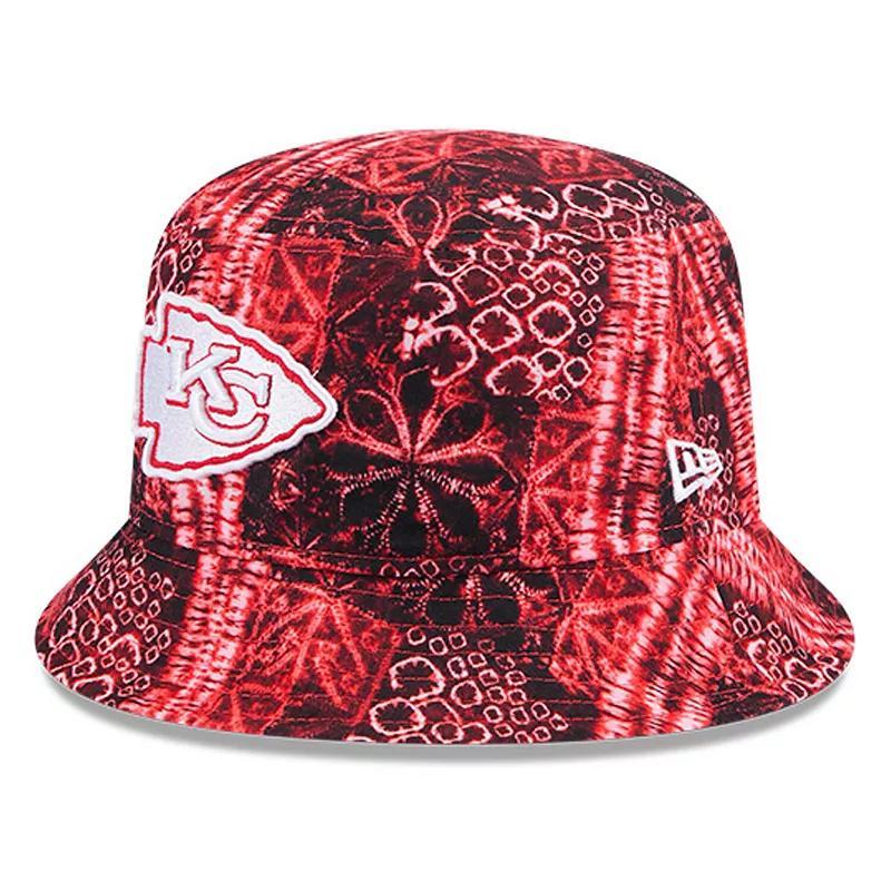 Men's New Era Red Kansas City Chiefs Shibori Bucket Hat, Size: Small/Medium Product Image