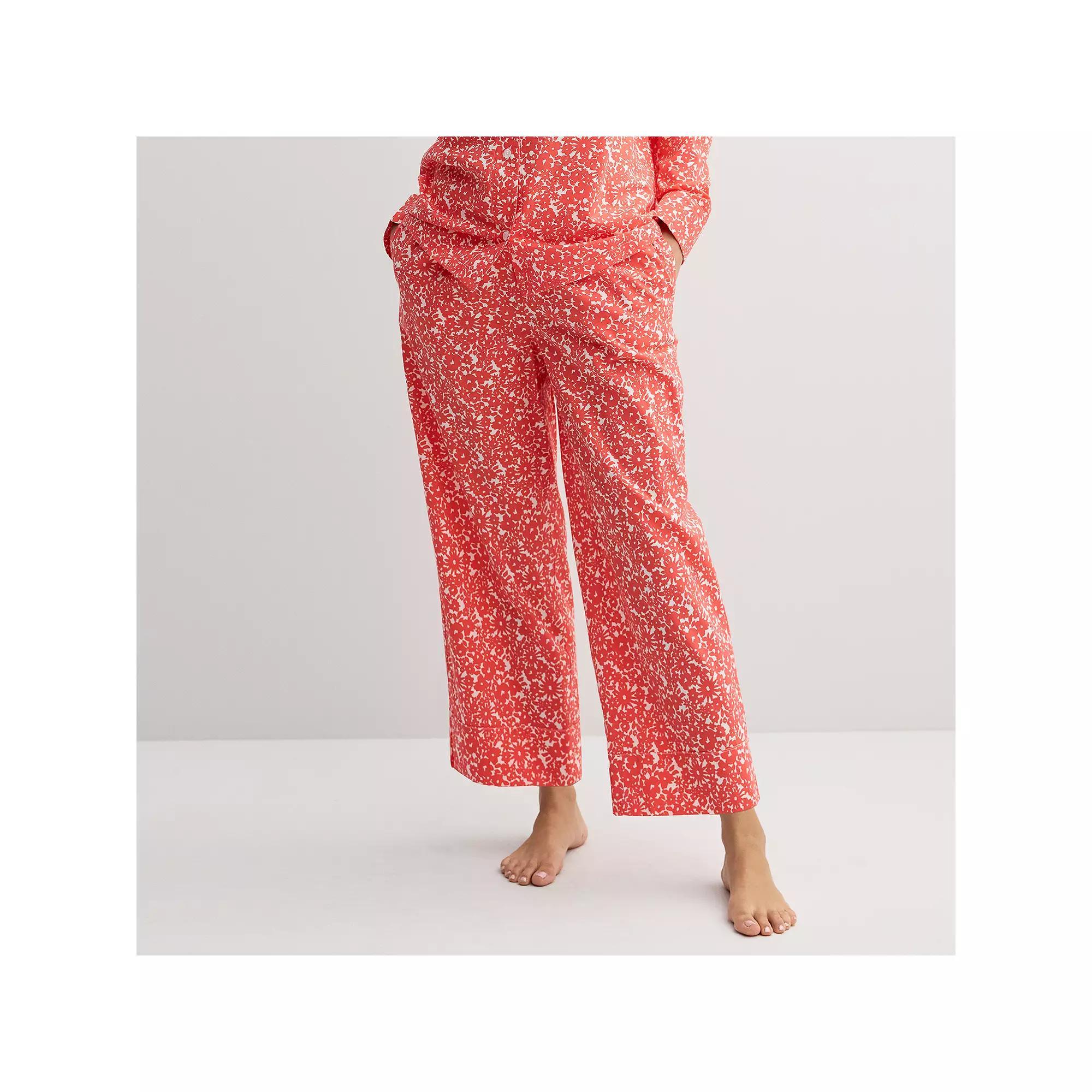 Women's Sonoma Goods For Life® Woven Pajama Top, Size: Small, Pink Floral Product Image