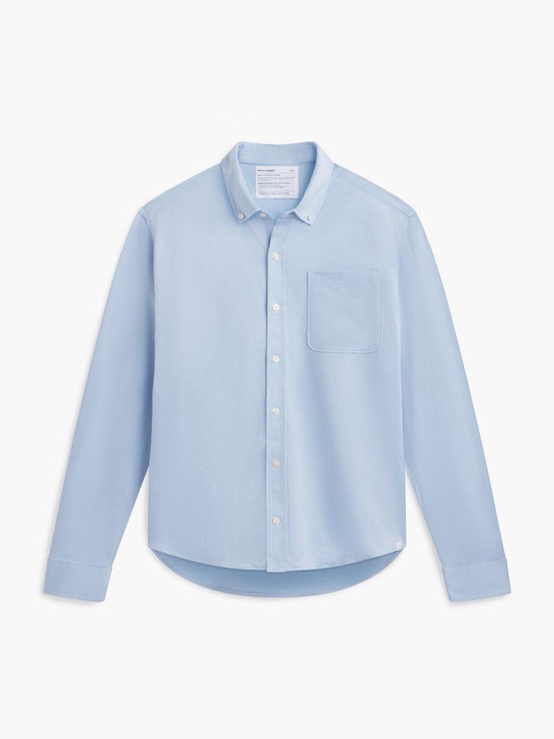 Men's Hybrid Button-Down - Blue Stripe Product Image