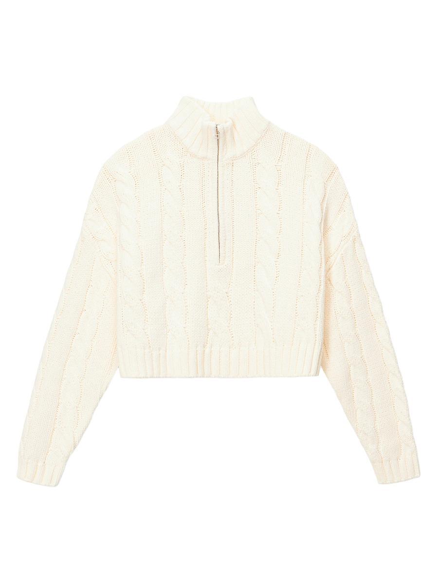 Womens Hampton Rib-Knit Cropped Sweater Product Image