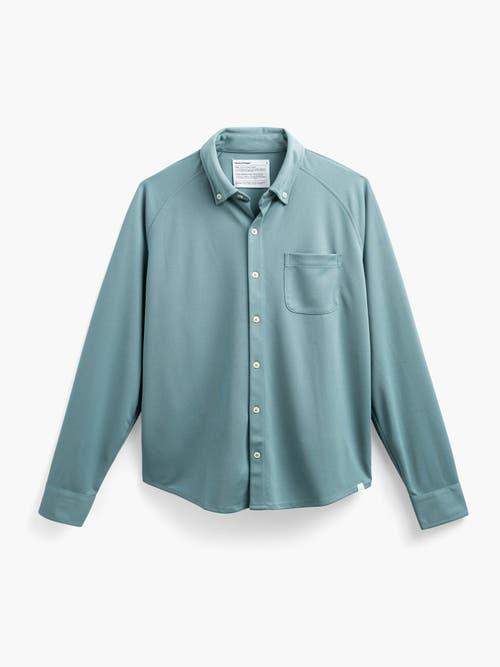 Ministry of Supply Men's Apollo Raglan Sport Shirt in Blue Dusk at Nordstrom, Size X-Large - 35 Product Image