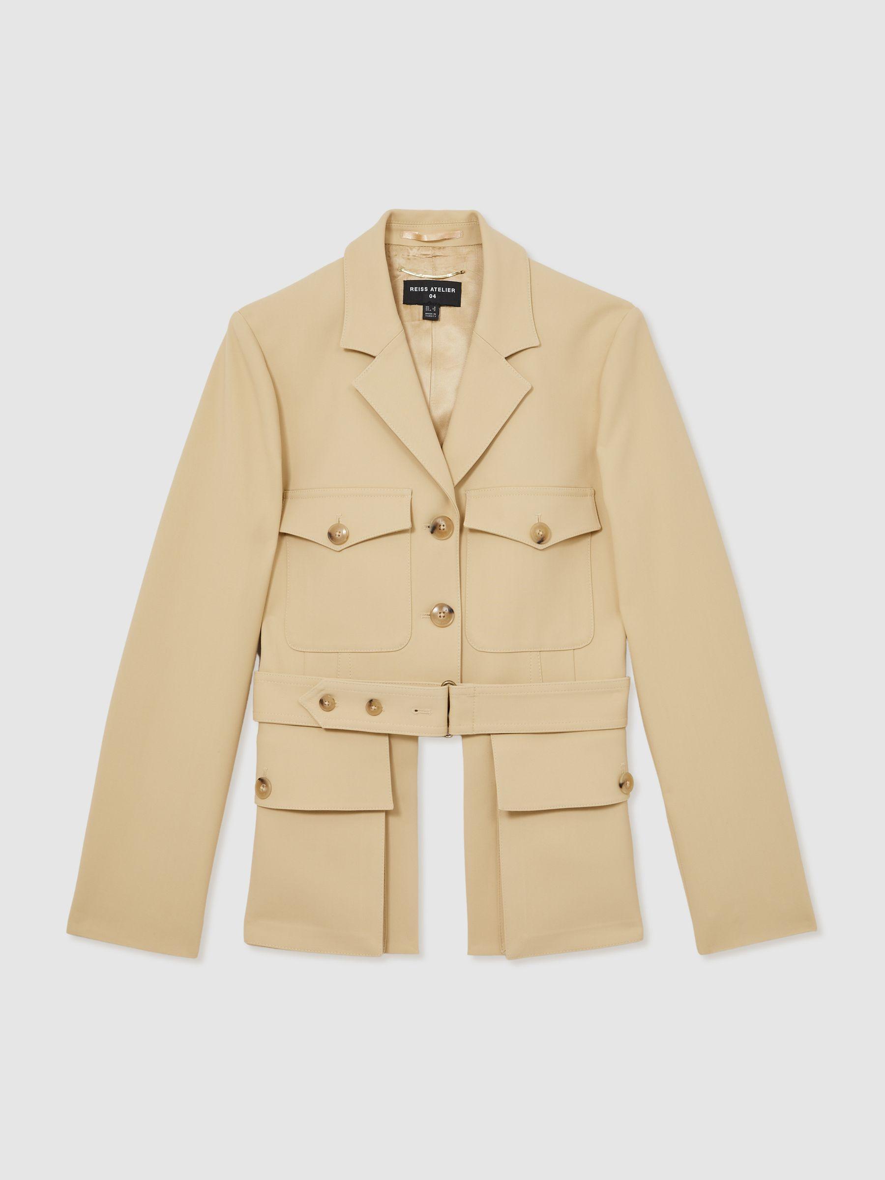 Atelier Belted Utility Jacket in Neutral Product Image