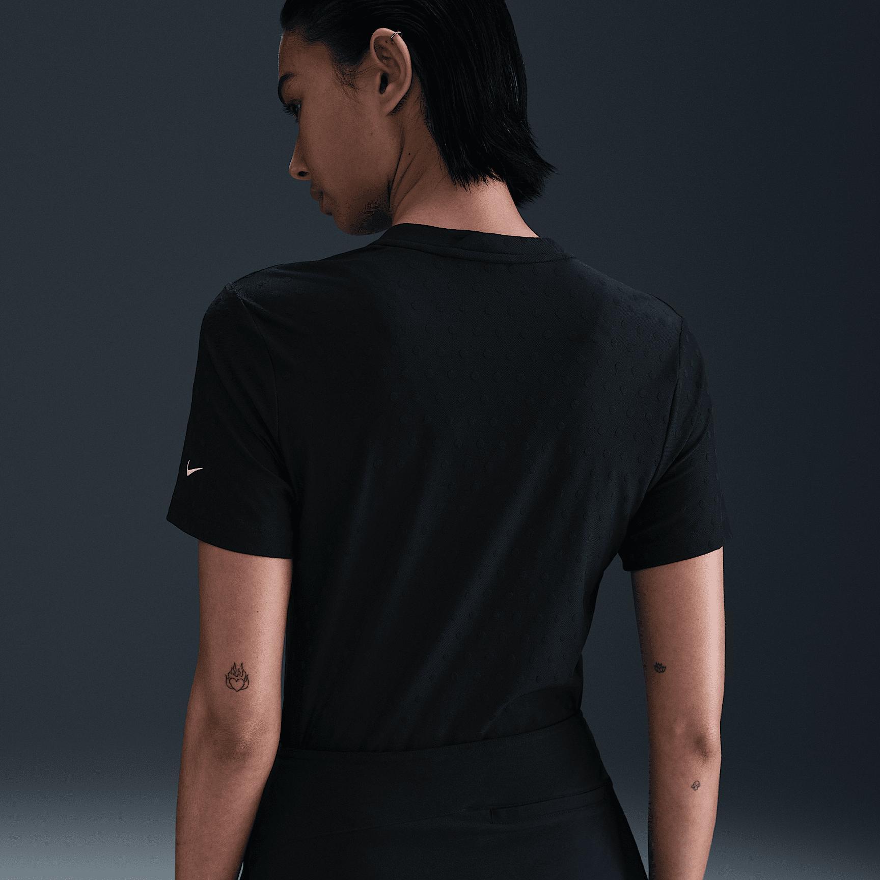 Nike Women's Tour Dri-FIT Short-Sleeve Blade Jacquard Golf Polo Product Image