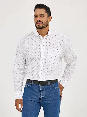 Wrangler® George Strait™ Long Sleeve Button Down One Pocket Shirt | Men's SHIRTS | Wrangler® Product Image