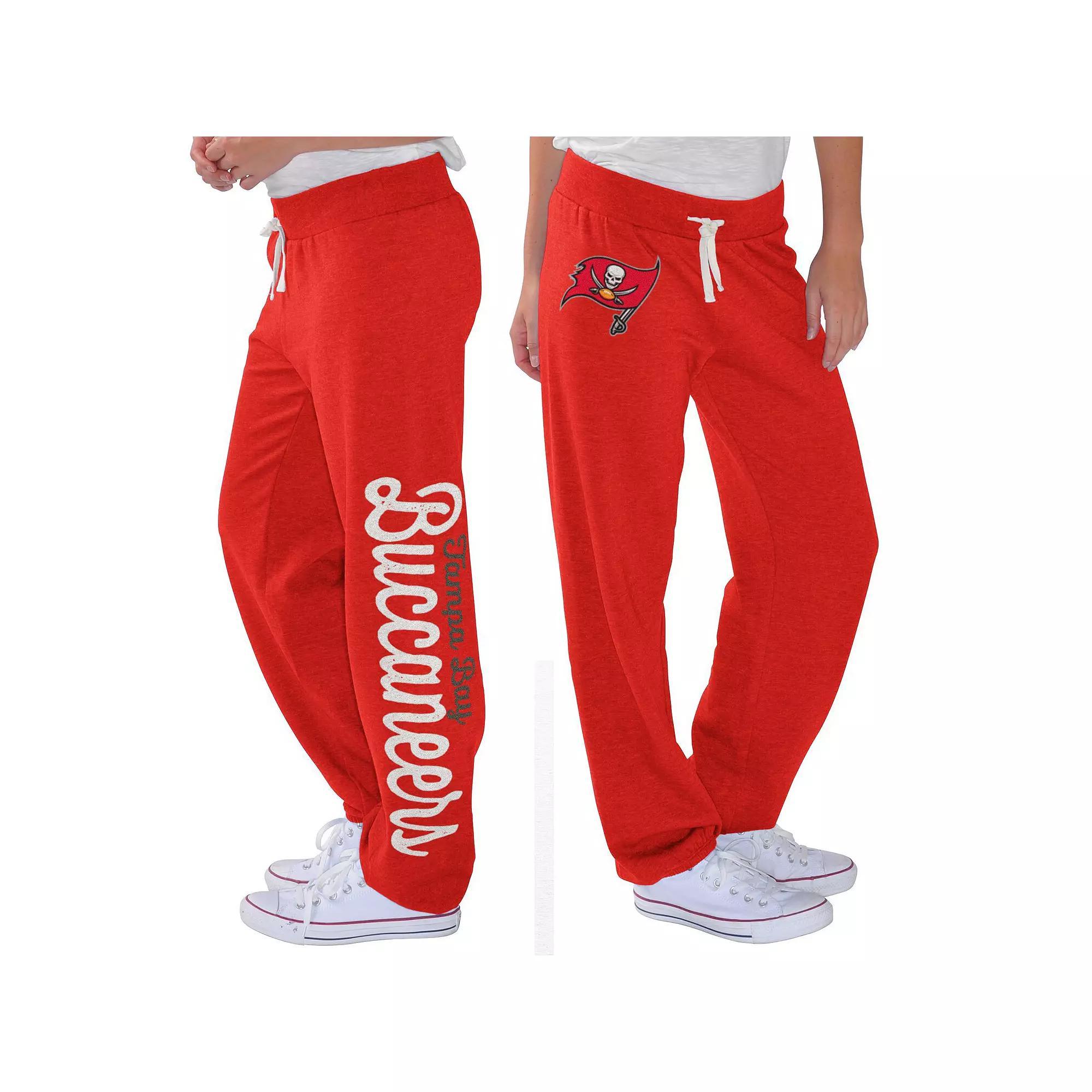 Women's G-III 4Her by Carl Banks Red Tampa Bay Buccaneers Scrimmage Fleece Pants, Size: XL Product Image