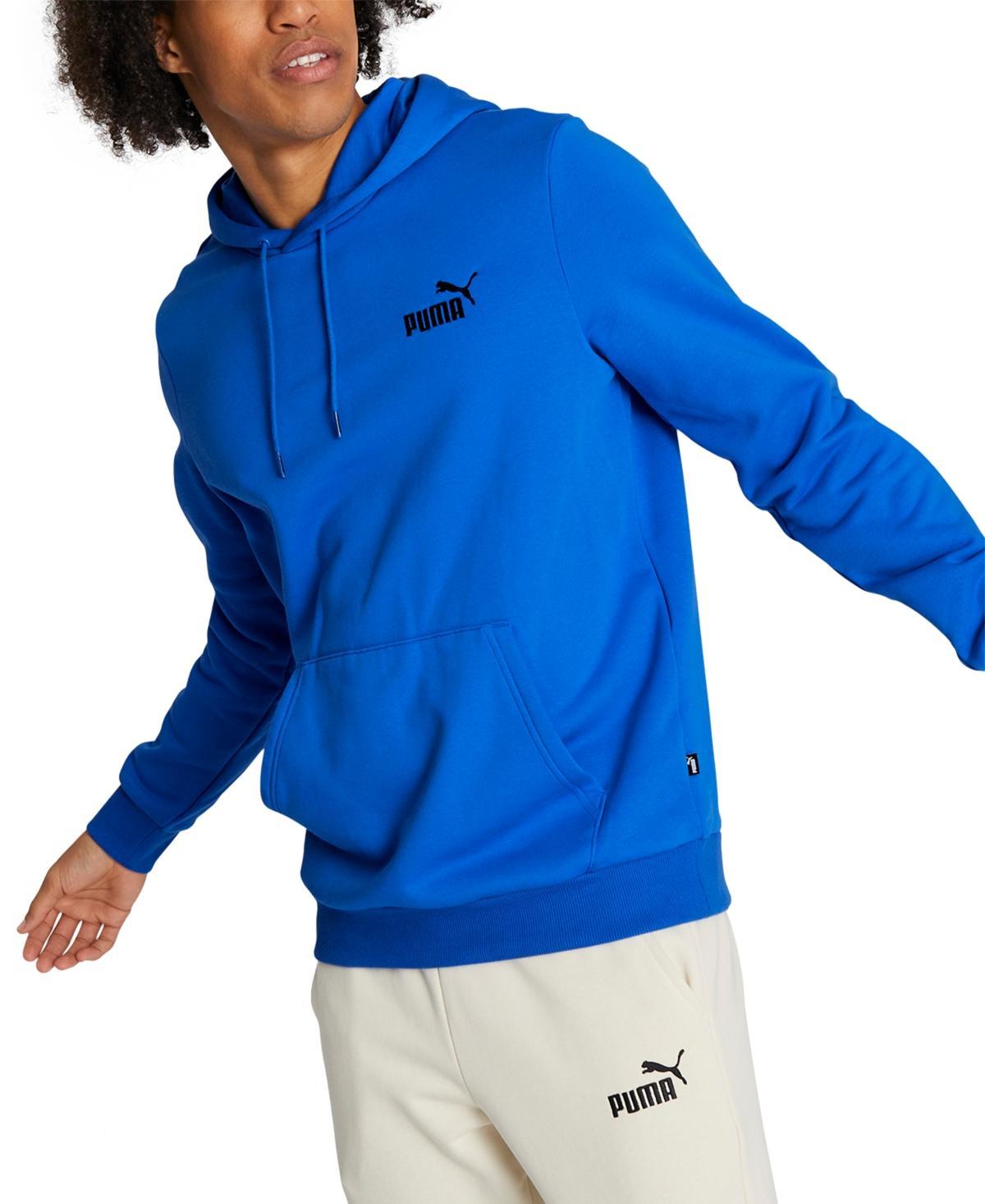 PUMA Mens Essential Small Logo Fleece Hoodie - Red/Black/White Product Image