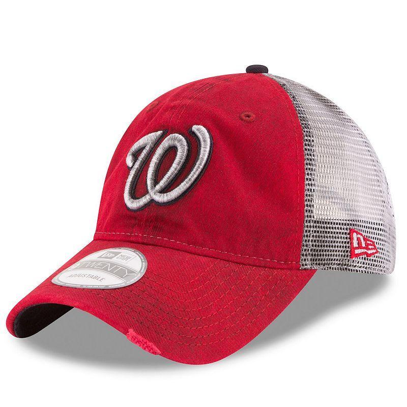 Mens New Era Washington Nationals Team Rustic 9TWENTY Adjustable Hat Product Image
