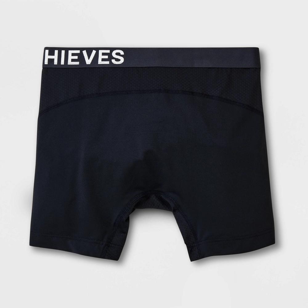 Pair of Thieves Mens SuperCool Boxer Briefs 2pk - Black XL: Polyester & Spandex, Knit, Solid Pattern Product Image