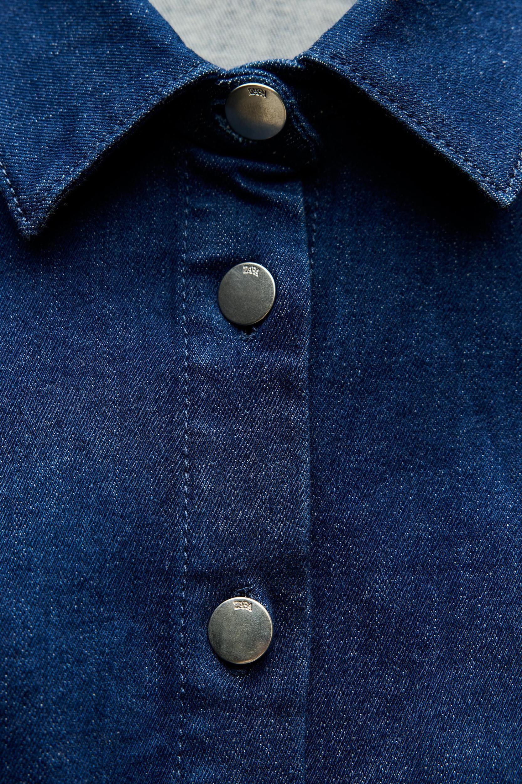 Z1975 PLEATED DENIM MINI DRESS Product Image