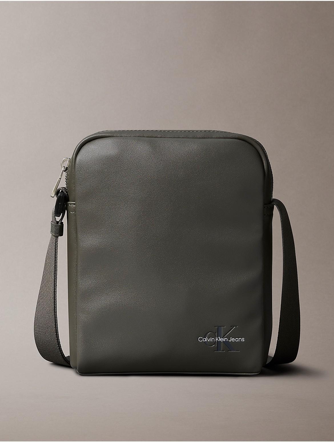 Calvin Klein Mens Monogram Logo Reporter Bag - Black - OS Product Image