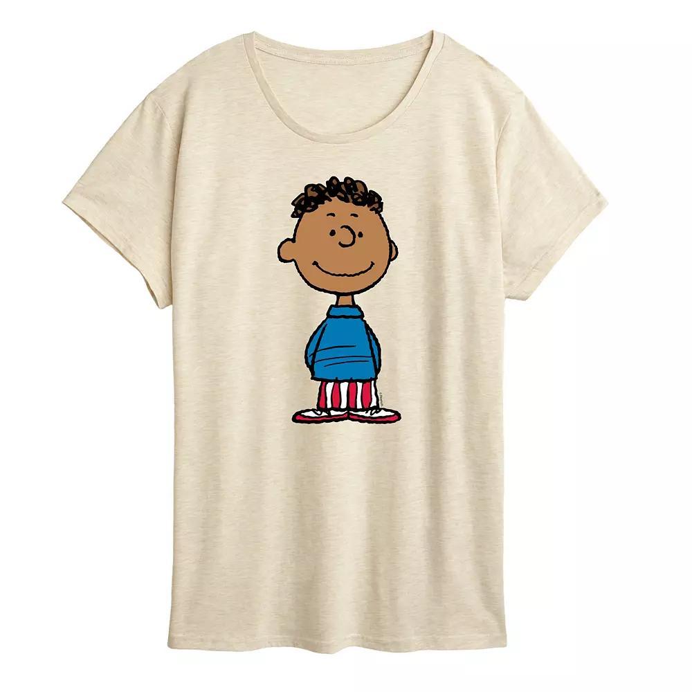 Womens Peanuts Franklin American Flag Graphic Tee Product Image