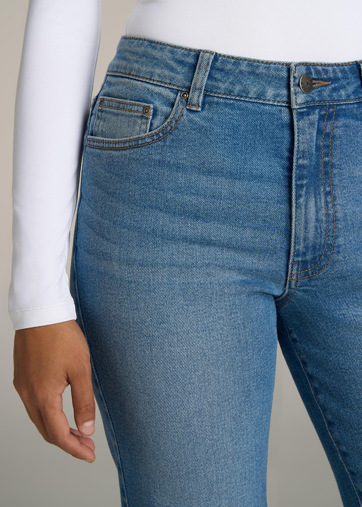 Harper High Rise Straight Stretch Tall Women's Jeans in Colorado Blue Product Image