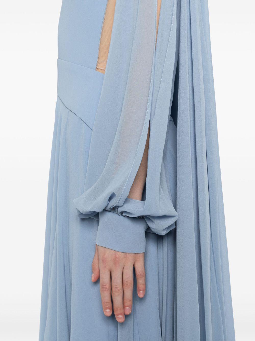 crepe georgette long dress Product Image