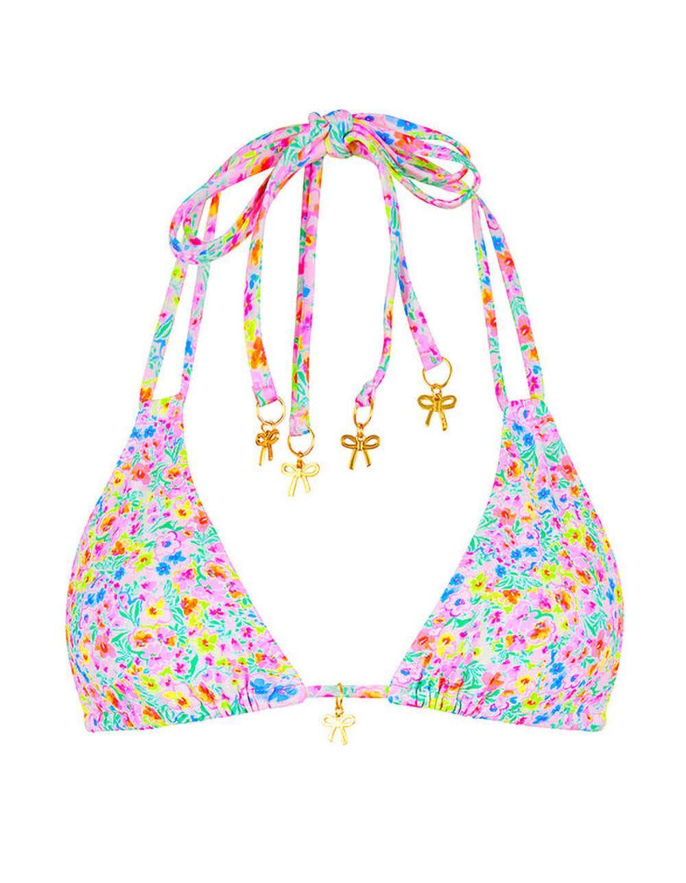 KULANI KINIS Moonflower Halter Bralette Bikini Top Product Image