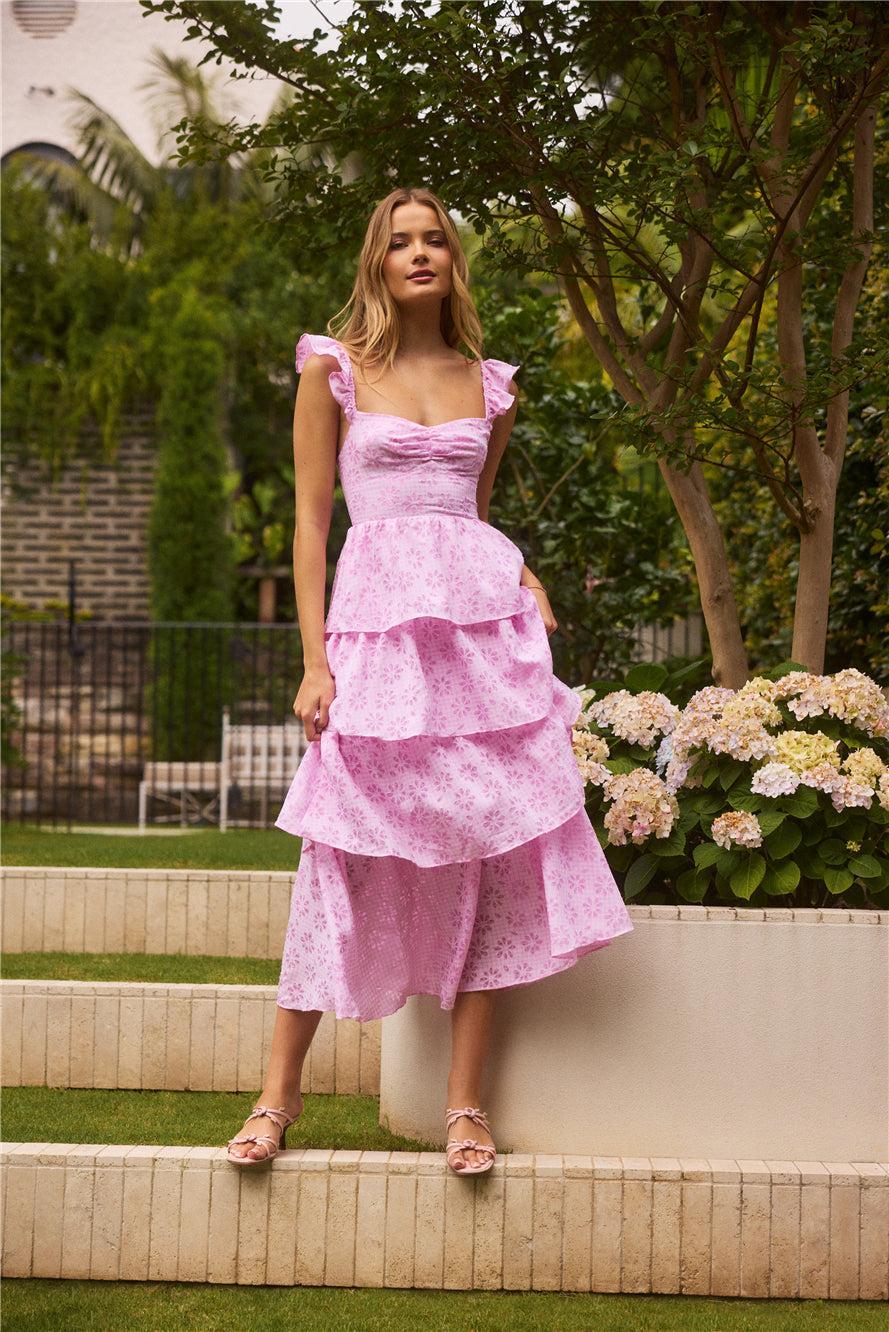 Fonder Moments Maxi Dress Pink Product Image