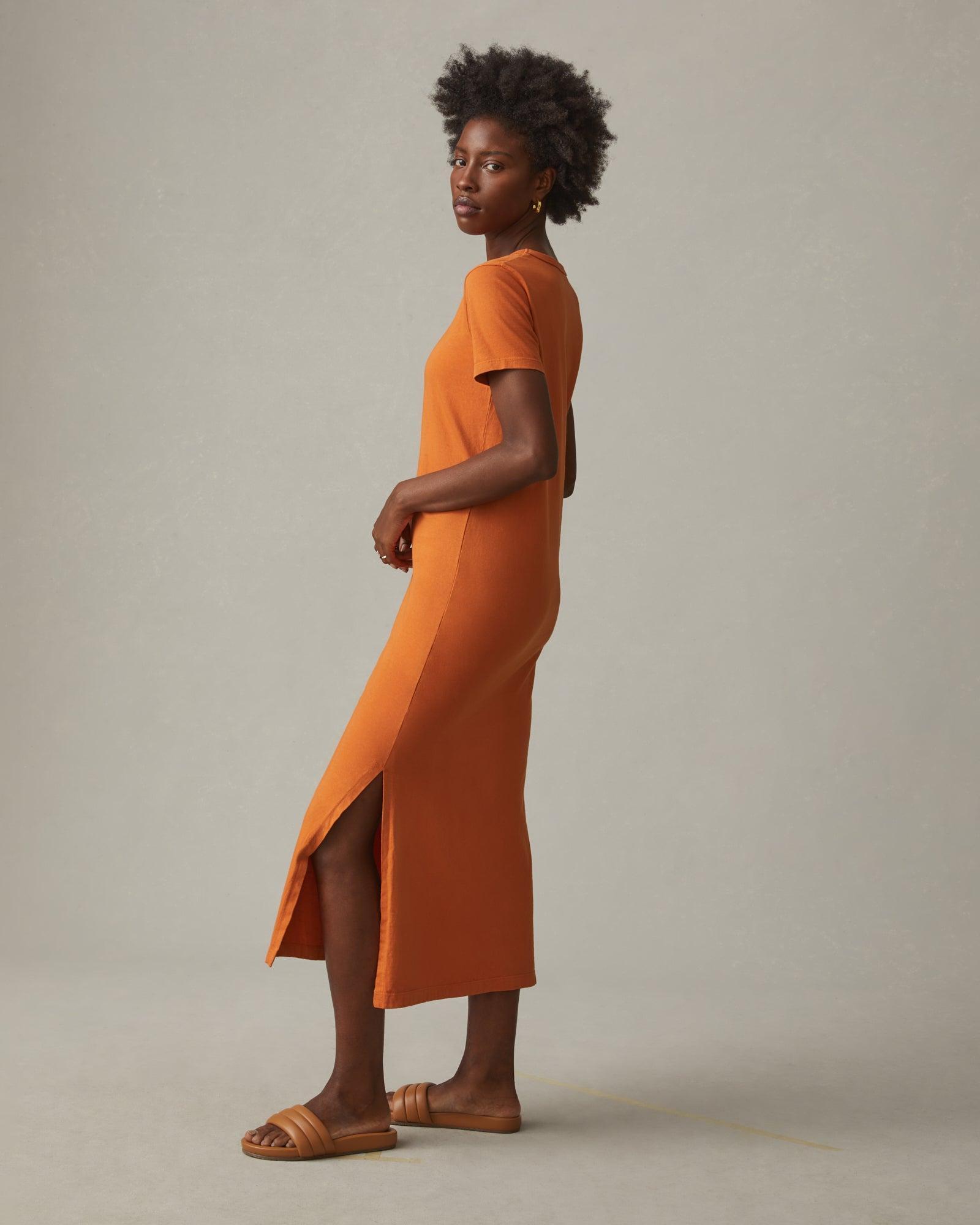 Women's Midi Tee Dress - Henna Female Product Image