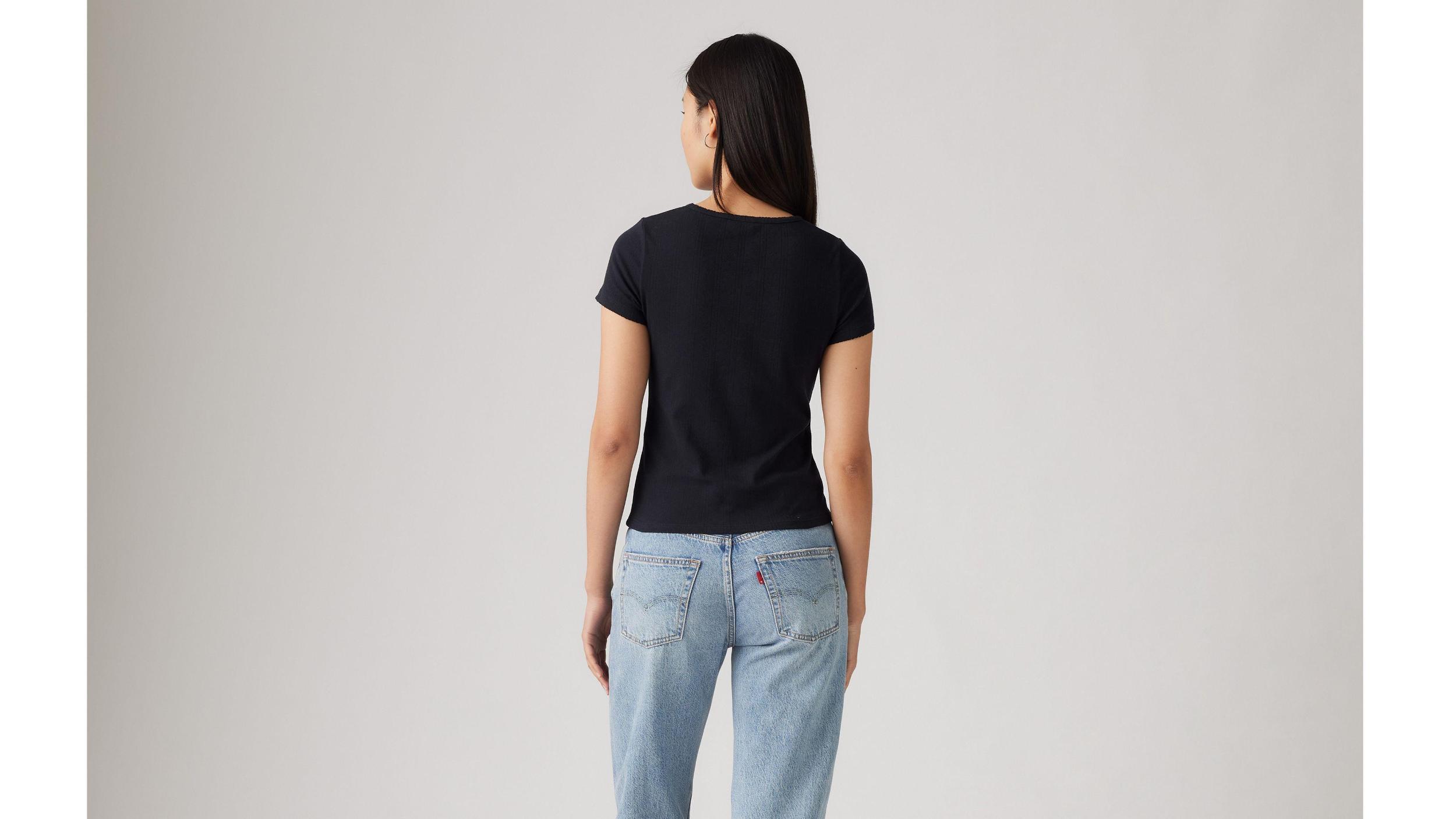 Dry Goods Women's Pointelle T-Shirt Product Image