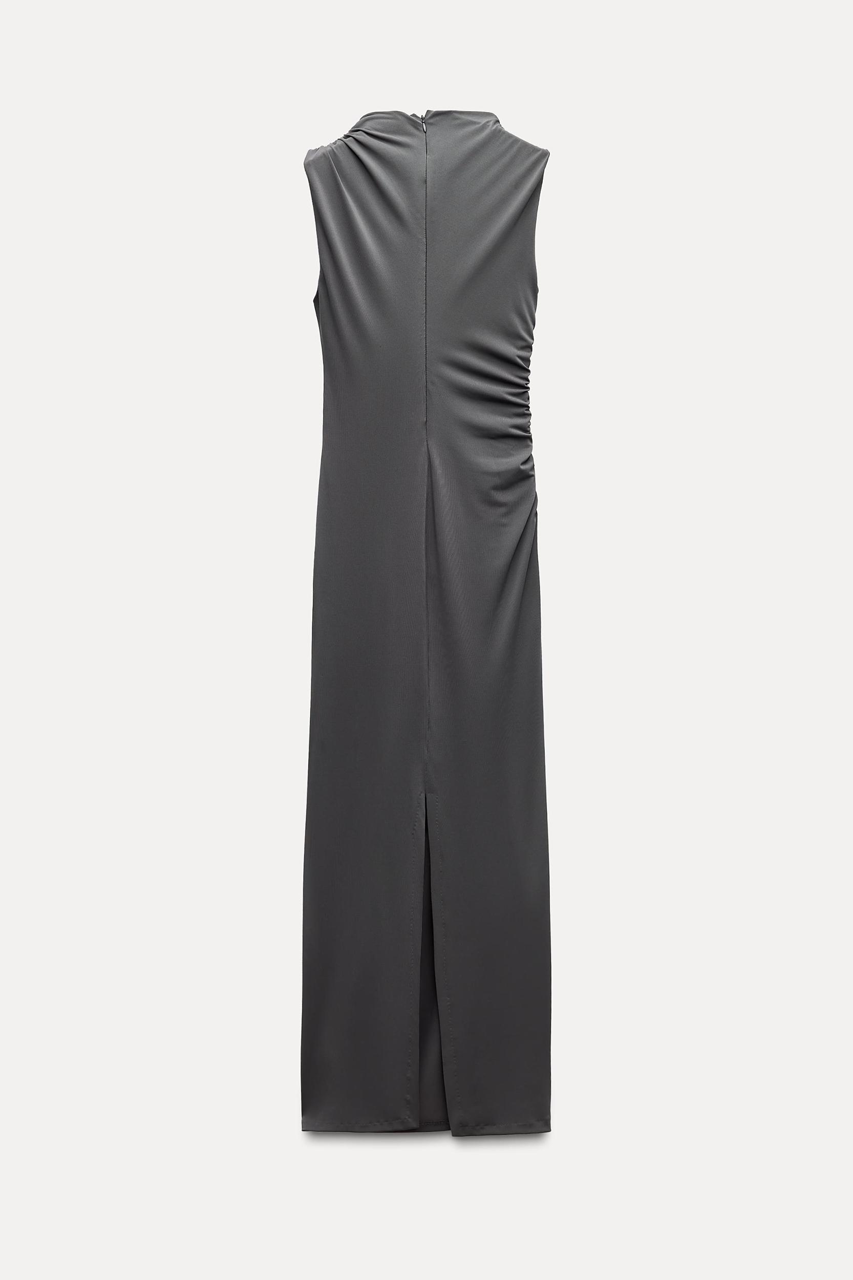 DRAPED MIDI DRESS Product Image