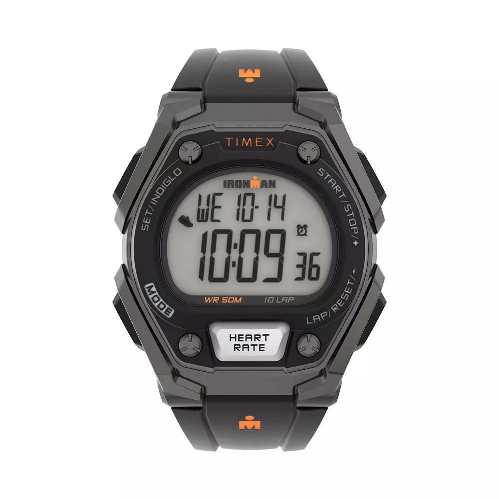 Timex® Men's Ironman® Classic 10+ Activity Tracking & Heart Rate Watch - TW5M49400JT, Size: Large, Black Product Image